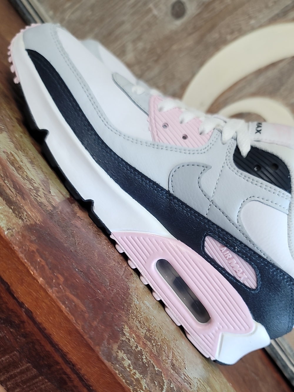 🔥 Nike Air Max 90 LTR "Pink Foam/Armory Navy" Wmns 7 Great Cond! Fast Shipping - Picture 15 of 16